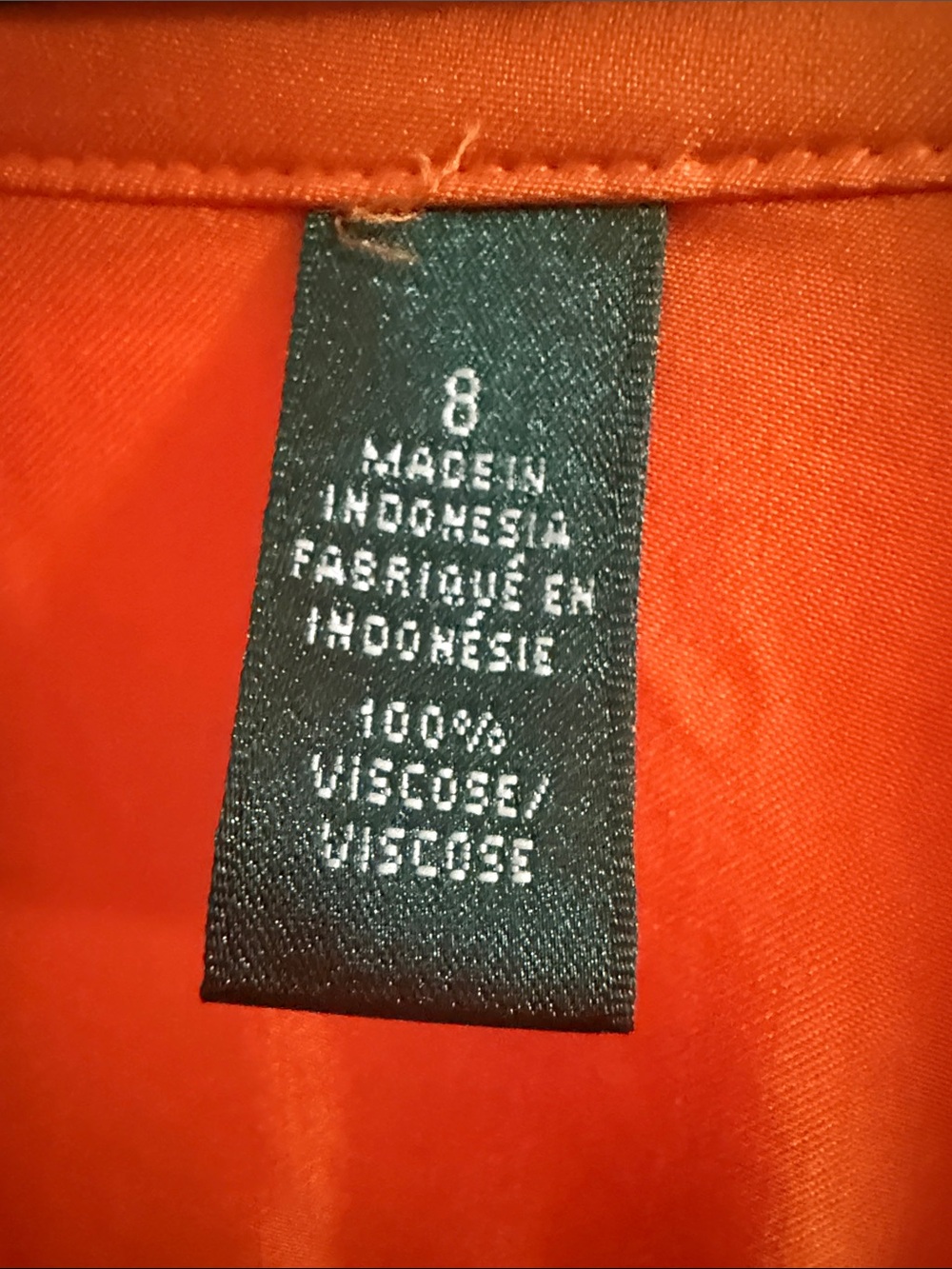 Lauren Ralph Lauren Orange Shirt Dress in great condition! - Picture 5 of 5